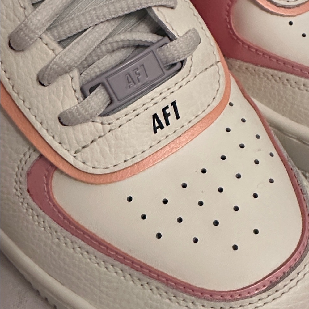 Nike Women’s Air Force 1 Shadow Orange Chalk Pink Glaze CI0919-111 Shoe Size 8.5 - Picture 5 of 15